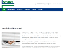 Tablet Screenshot of ferotec.com